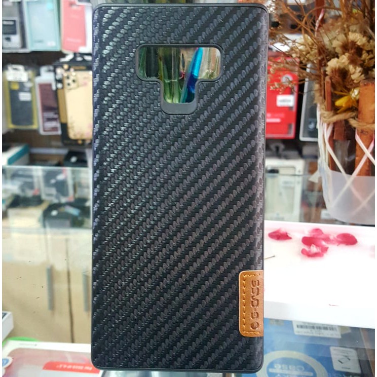 Ốp Lưng Samsung Galaxy Note 9 Da Trơn Cao Cấp Dạng Carbon Cá Sấu