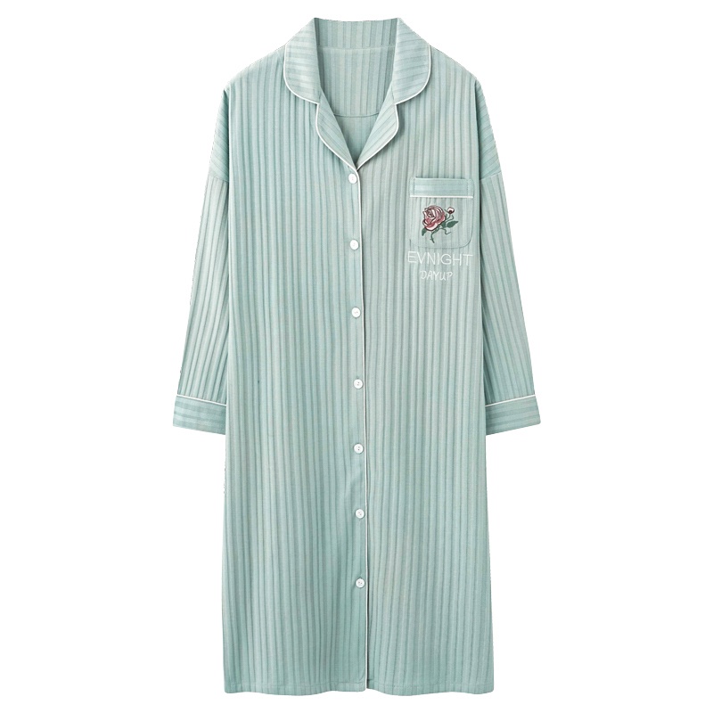 Đầm Ngủ Cotton Tay Dài Thời Trang Xuân Thu Dành Cho Nữ 2021 | BigBuy360 - bigbuy360.vn