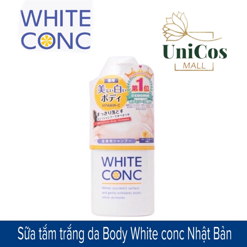 Sữa tắm trắng da body white conc Nhật 300ml