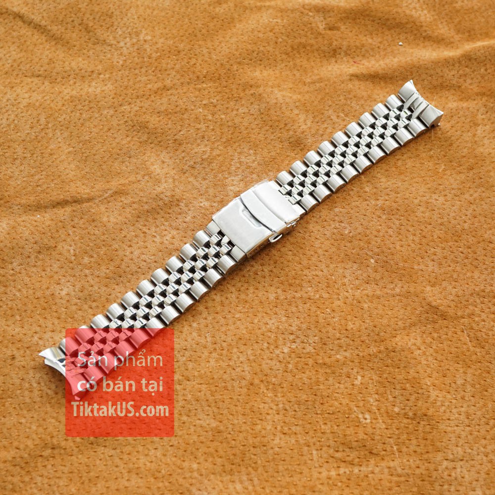 Dây Jubilee endlink đặc cho Orient Mako 2, Ray 2 thép không gỉ 316L khóa 2 lớp