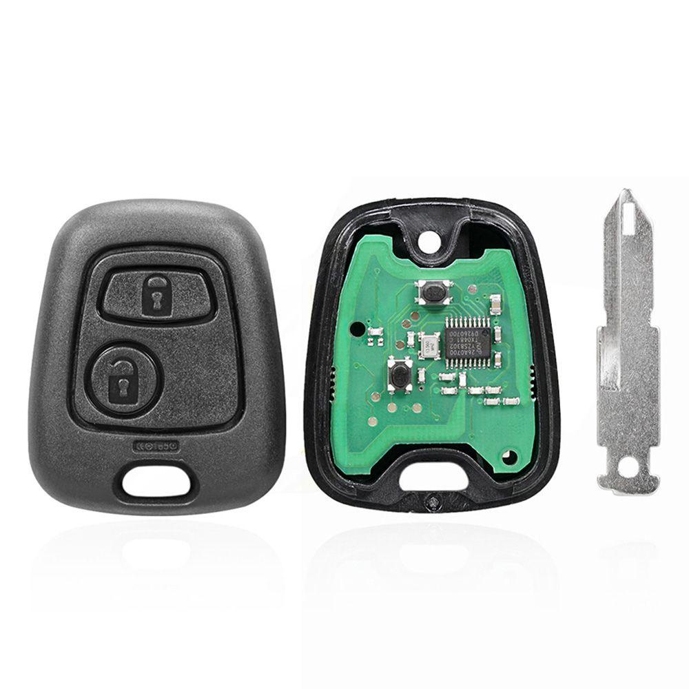 Chìa Khóa Điều Khiển Từ Xa 2 Nút ID46 Chuyên Dụng Cho Xe Hơi Peugeot