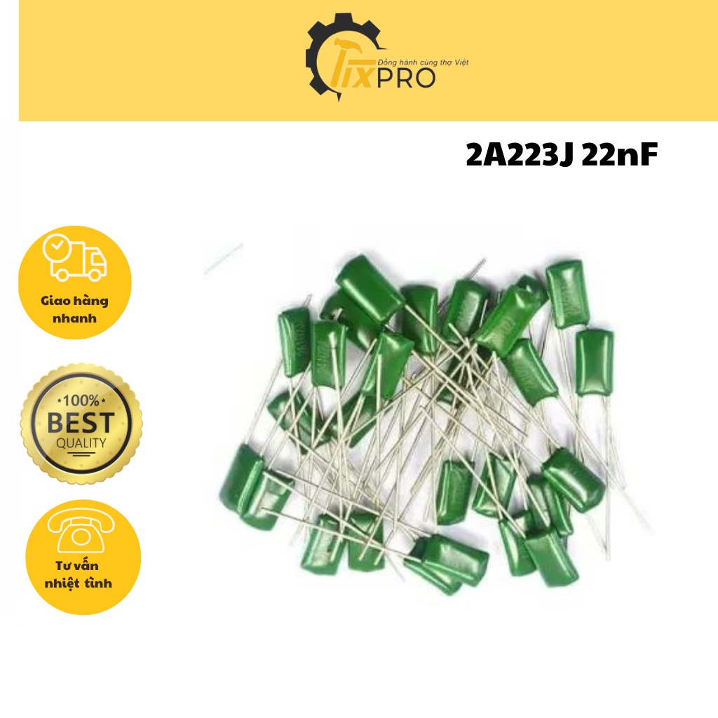 Tụ mica 2A223J 22nF 100V túi 10c chất lượng tốt