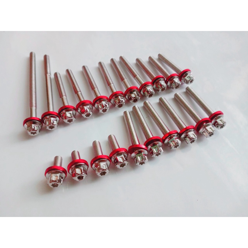 Bộ ốc lốc máy tặng kèm lông đền gắn xe exciter 150/ex155