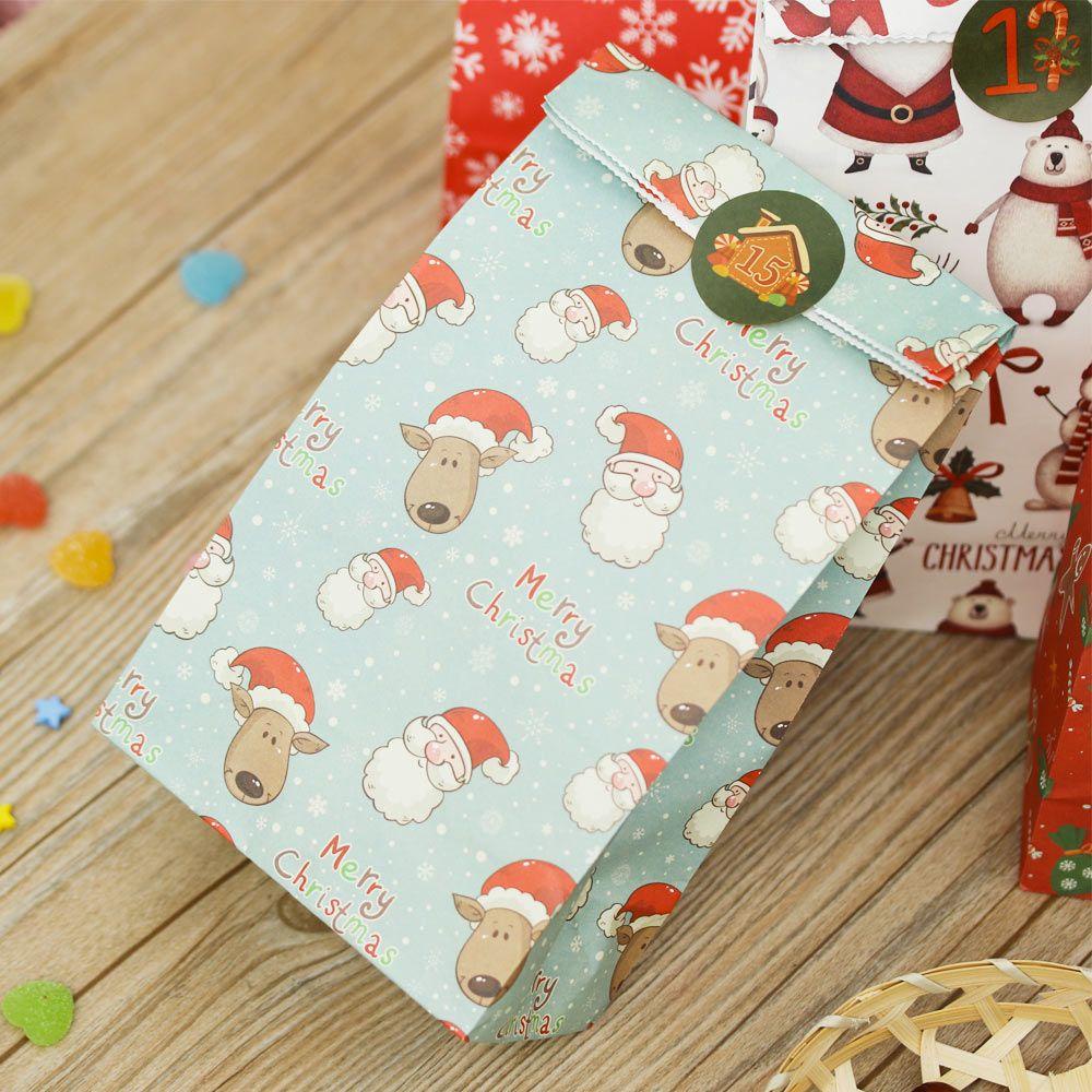 DORAW Bộ 24 Túi Đựng Kẹo Giáng Sinh