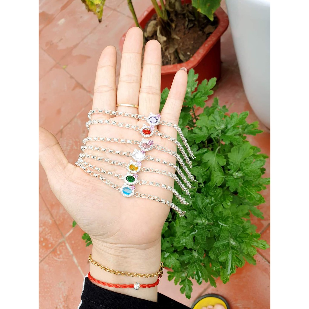 Vòng tay trẻ em,Lắc tay Bạc  Bé Gái , Bền đẹp chắn chắn, Vòng tay cho các bé từ 1 đến 10 tuổi, Ảnh t