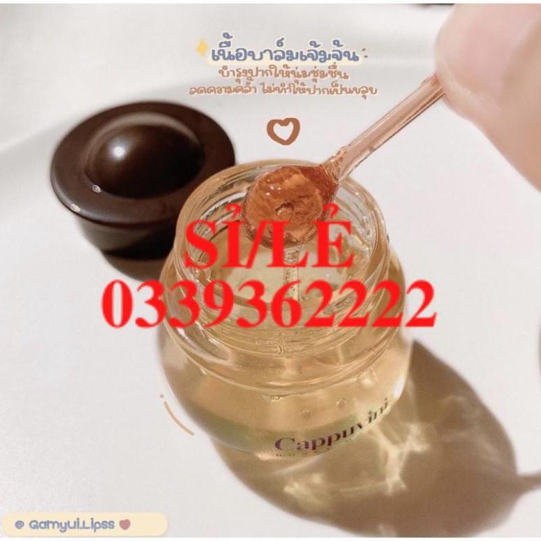 [ CHÍNH HÃNG ] Hũ mặt nạ ngủ môi kiểm son dưỡng ong vàng Cappuvini Honey HAIANHSHOP