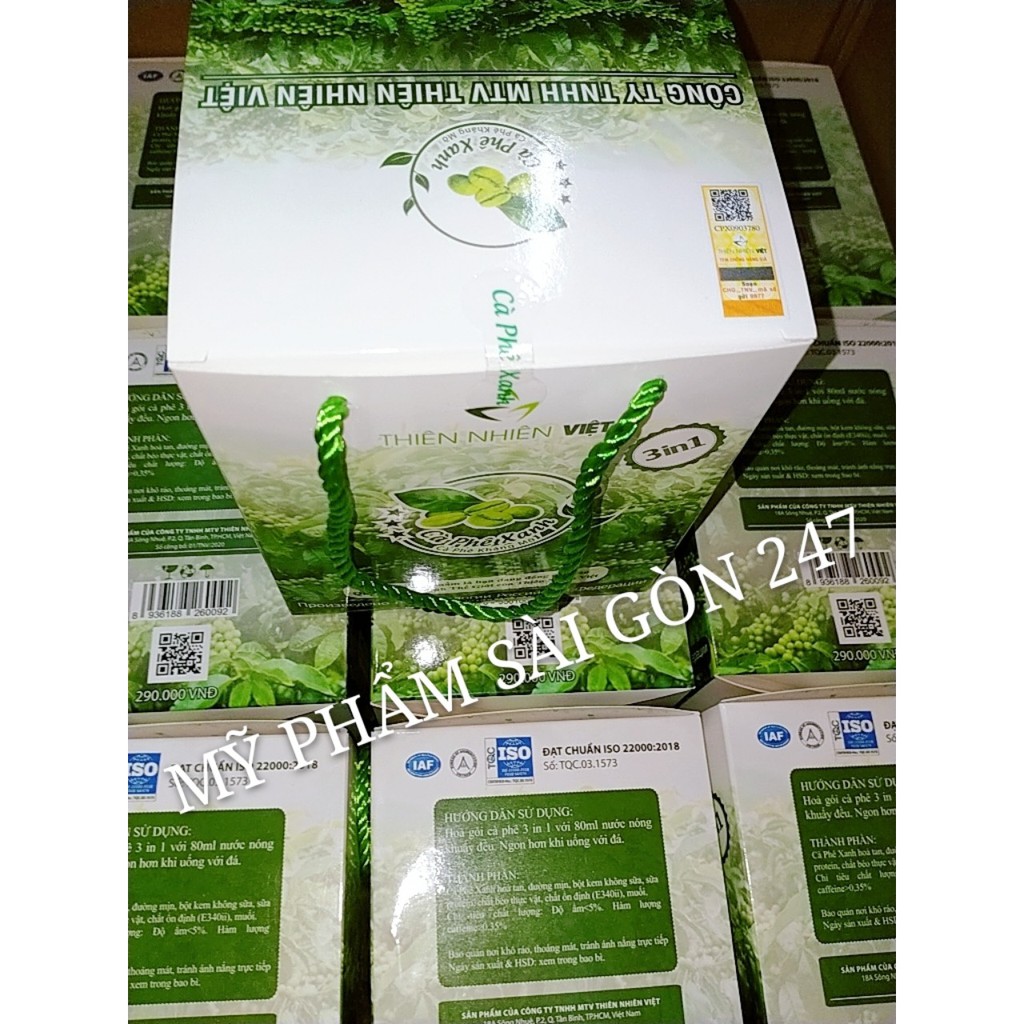 [GIÁ SỐC] CÀ PHÊ XANH THIÊN VIỆT CÓ TEM CÀO DATE MỚI NHẤT 30 GÓI | BigBuy360 - bigbuy360.vn