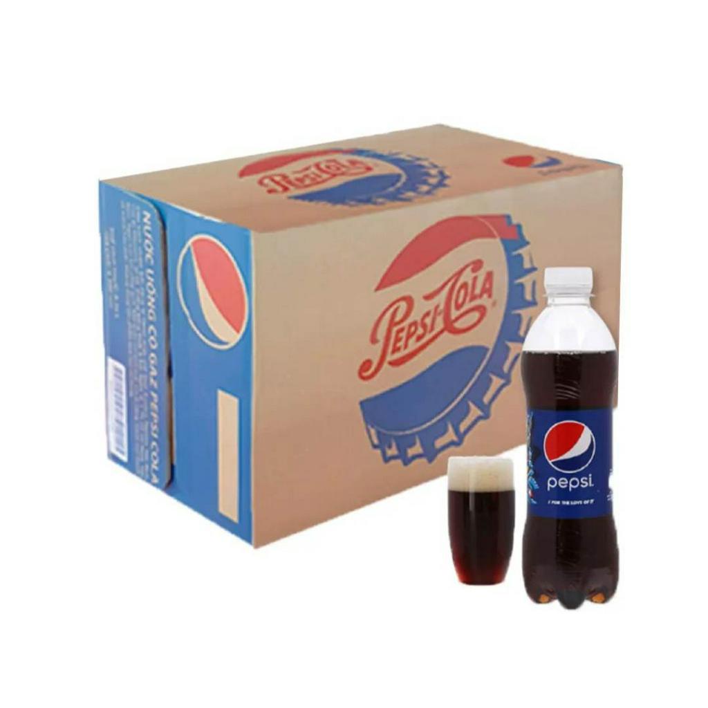 Thùng 24 chai nước ngọt có ga Pepsi 390ml
