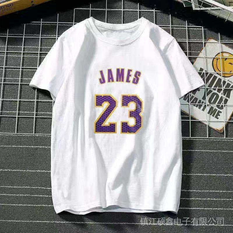 Áo Thun Ngắn Tay In Hình Đội Bóng Rổ Lakers Cá Tính Áo Thun Bóng Rổ In Số 24 Kobe Năng Động Thời Trang Dành Cho Nam Áo Thun Thể Thao Dáng Suông 23 Thời Trang