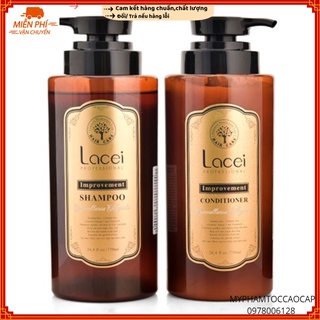 (HÀNG CHÍNH HÃNG) Combo Dầu Gội Xả Siêu Mượt Lacei Improvement 750mlx2