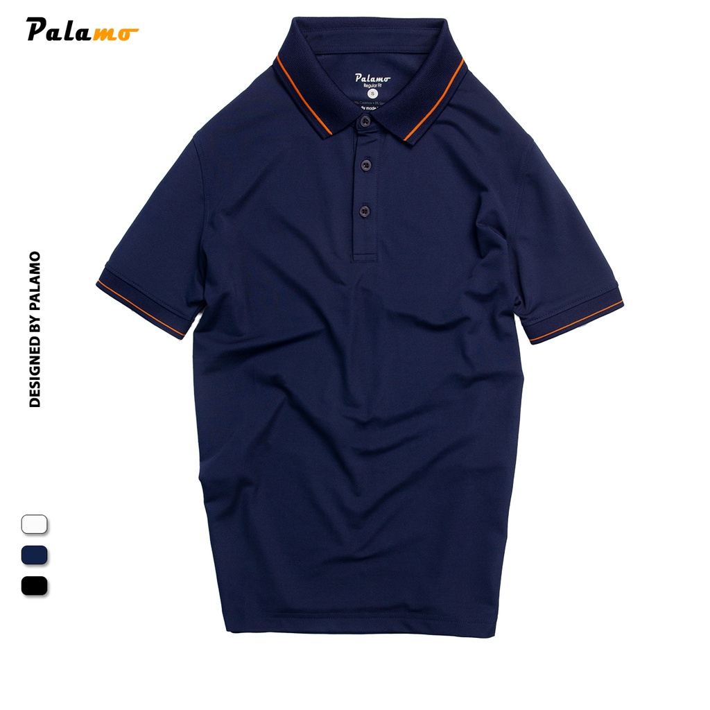 Áo polo nam có cổ thương hiệu Palamo, chất liệu 95% coolmax và 5% spandex, thấm hút mồ hôi, mềm mịn mát mẻ, co giãn tốt | BigBuy360 - bigbuy360.vn
