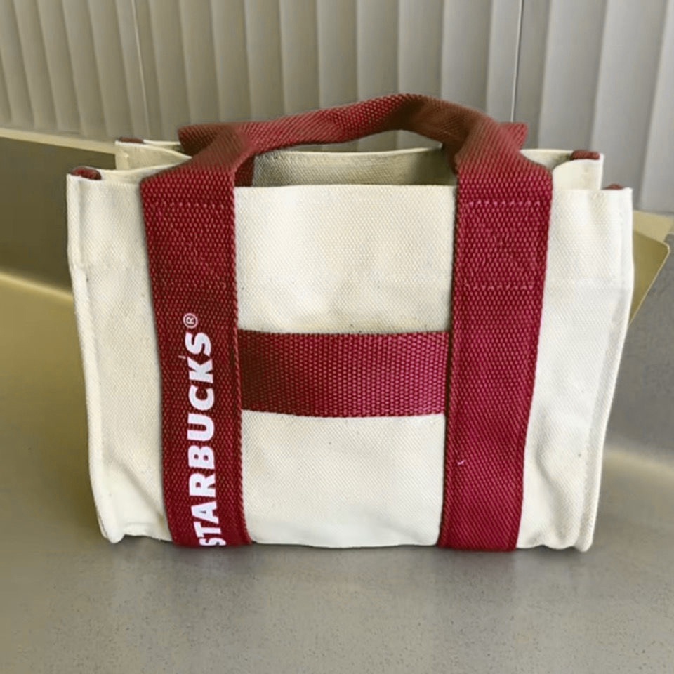 Starbucks canvas tote bag dung tích lớn túi mua sắm thông thường túi đeo vai có thể tái sử dụng phụ nữ túi xách du lịch
