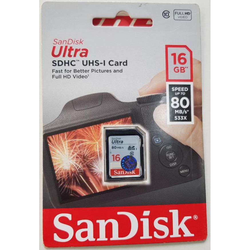 Thẻ Nhớ SDHC Ultra 16GB UHS-I