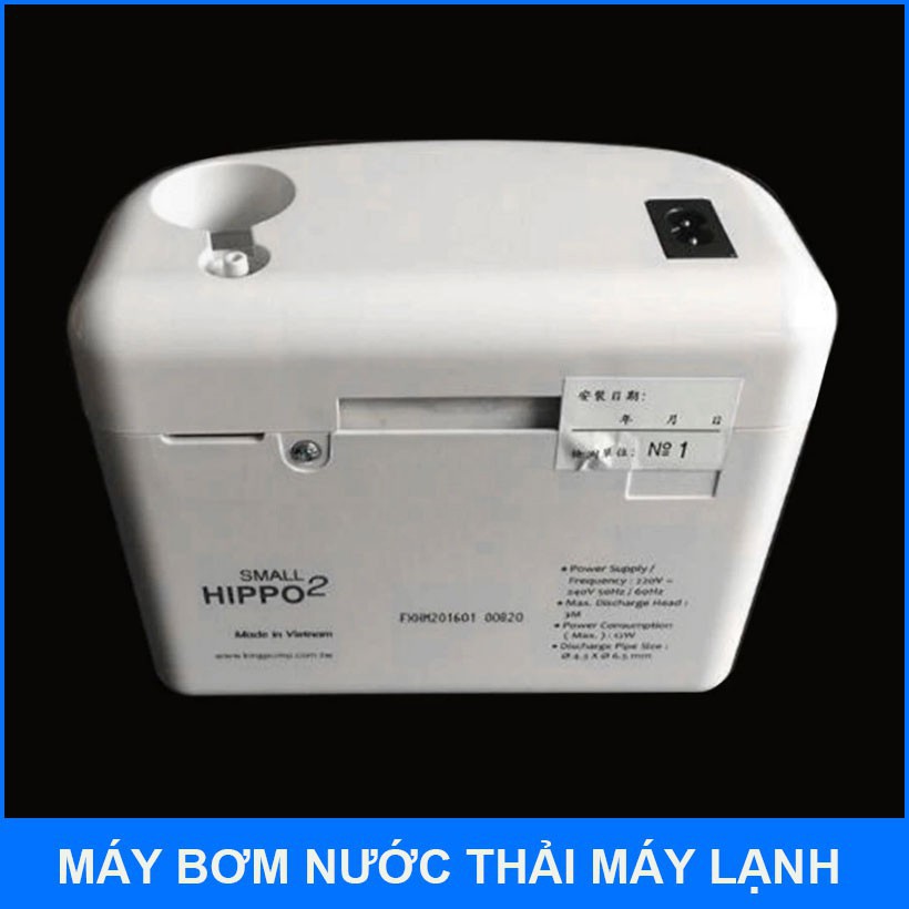 Máy bơm nước máy lạnh 3 mét Kingpump - Bơm hút thoát nước cho máy lạnh, đẩy cao 3 mét. BH 3 tháng toàn quốc