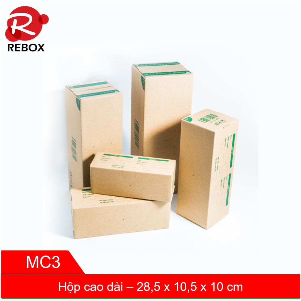 Hộp carton 28,5x10,5x10 - Combo 20 thùng hộp đóng hàng giá rẻ