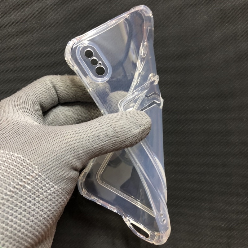 Ốp Lưng iPhone Xs Max Trong Chống Sốc Gù Bảo Vệ Camera Kèm Ngăn Đựng Thẻ Card, Hình Ảnh