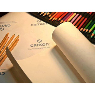 Giấy vẽ canson truyền thống dày 250gsm - giấy vẽ màu nước, giấy vẽ chì, marker...
