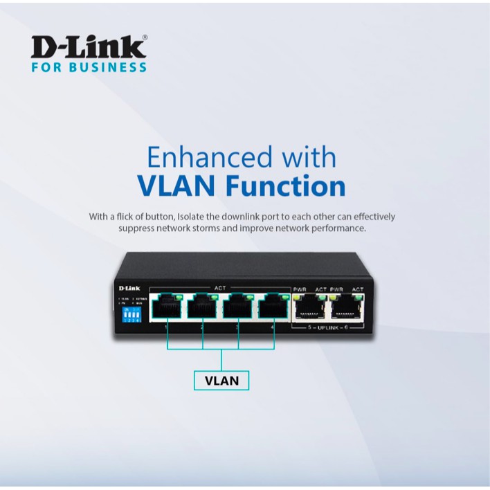 D-LINK DGS-F1010P-E - Bộ chia cổng mạng có PoE 10 cổng 10/100/1000 (8 cổng PoE và 2 cổng Uplink)