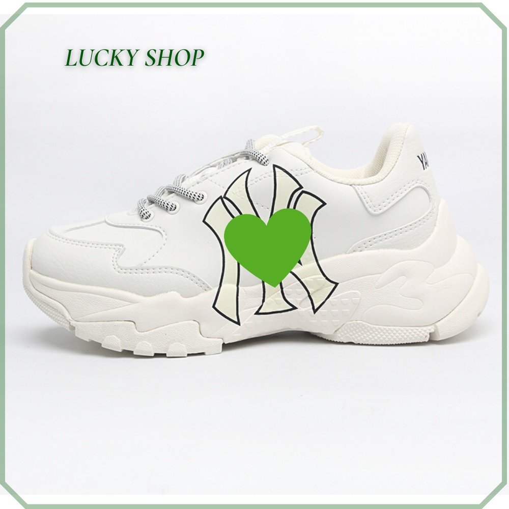 Giày Thể Thao MLB NY VÀNG Nam Nữ, Giày Sneaker Dodgers Đế Độn TĂNG CHIỀU CAO
