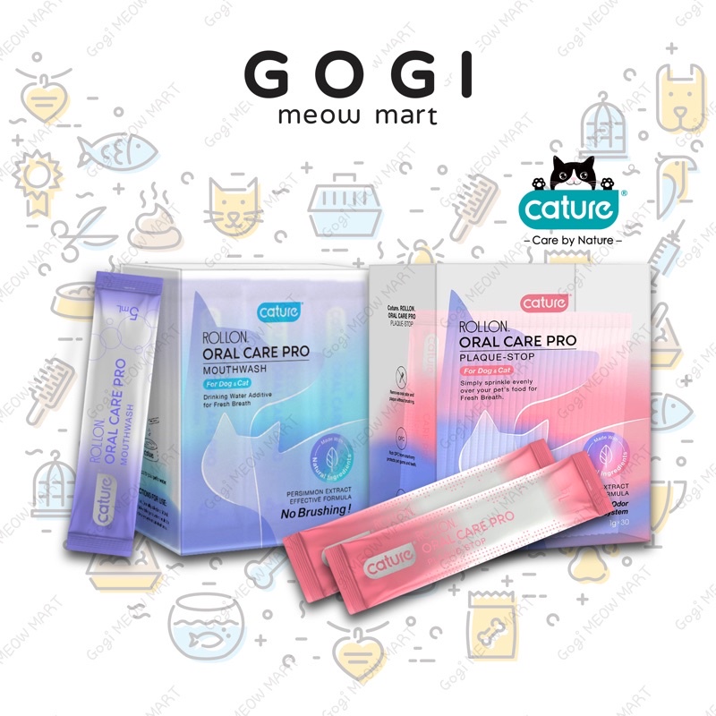 Gel/Bột Vệ sinh Răng Miệng mảng bám CATURE ORAL CARE cho Chó Mèo - Chăm sóc sức khoẻ thú cưng Gogi MEOW MART