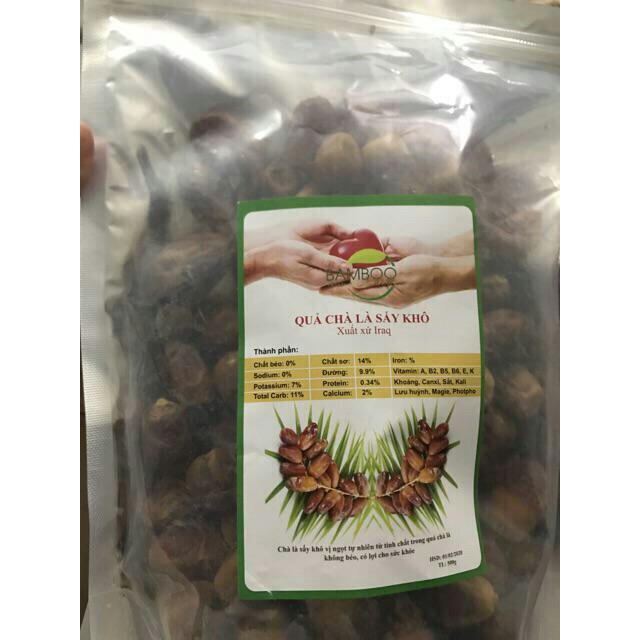 Chà là sấy khô không cành nhập khẩu (túi zip 1kg)