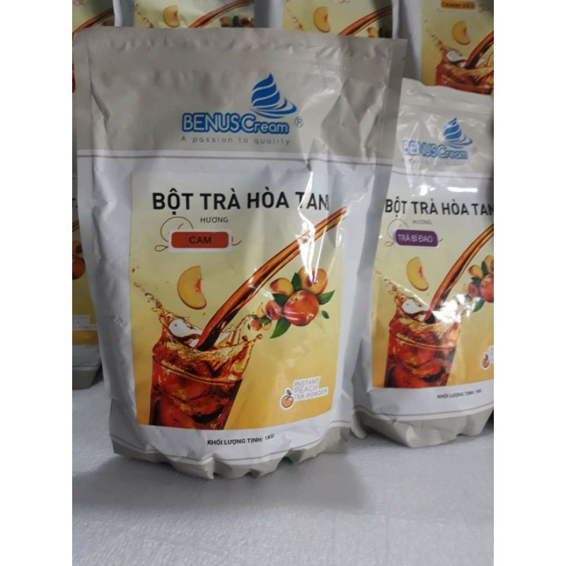 Bột trà trái cây hòa tan Benuscream túi 1kg