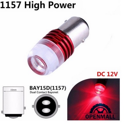 Đèn hậu Bóng LED thắng phanh xe hơi ô tô SIÊU tiết kiệm ánh sáng ĐỎ nhấp nháy 1157 cho Hyundai Accent Toyota Vios Innova