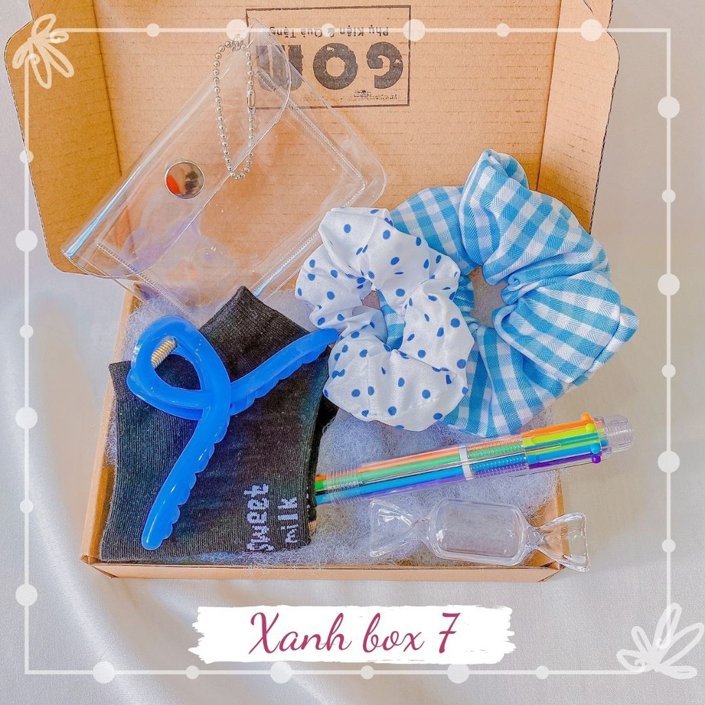 Set Quà Tặng Sinh Nhật Tone Xanh💖 Đặc Biệt Cho Bạn Nữ, 1 box gồm 2-6 món quà dễ thương | BigBuy360 - bigbuy360.vn