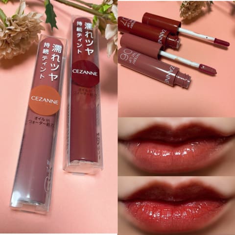 Son nước  Cezanne Watery Tint Lip Nhật Bản - Son tint Nhật Bản