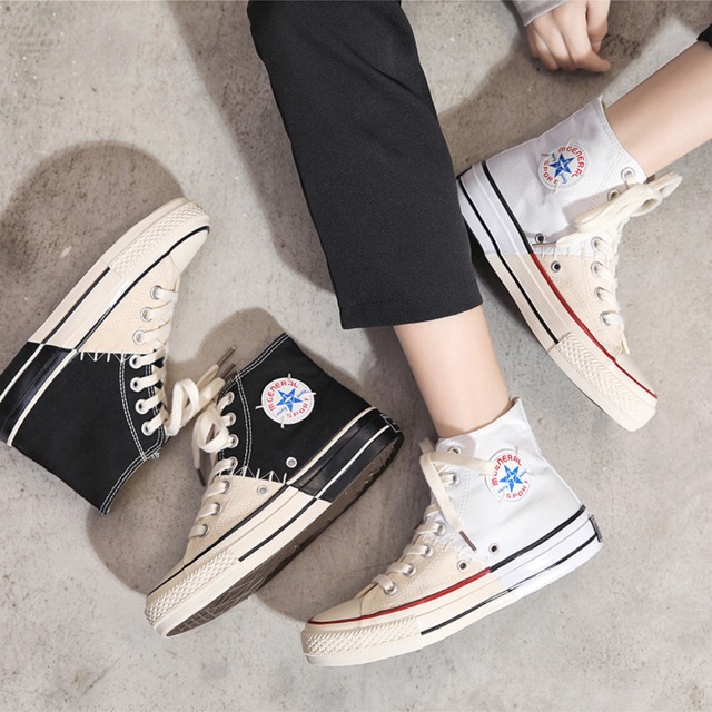 Giày cao cổ dáng converse hai màu