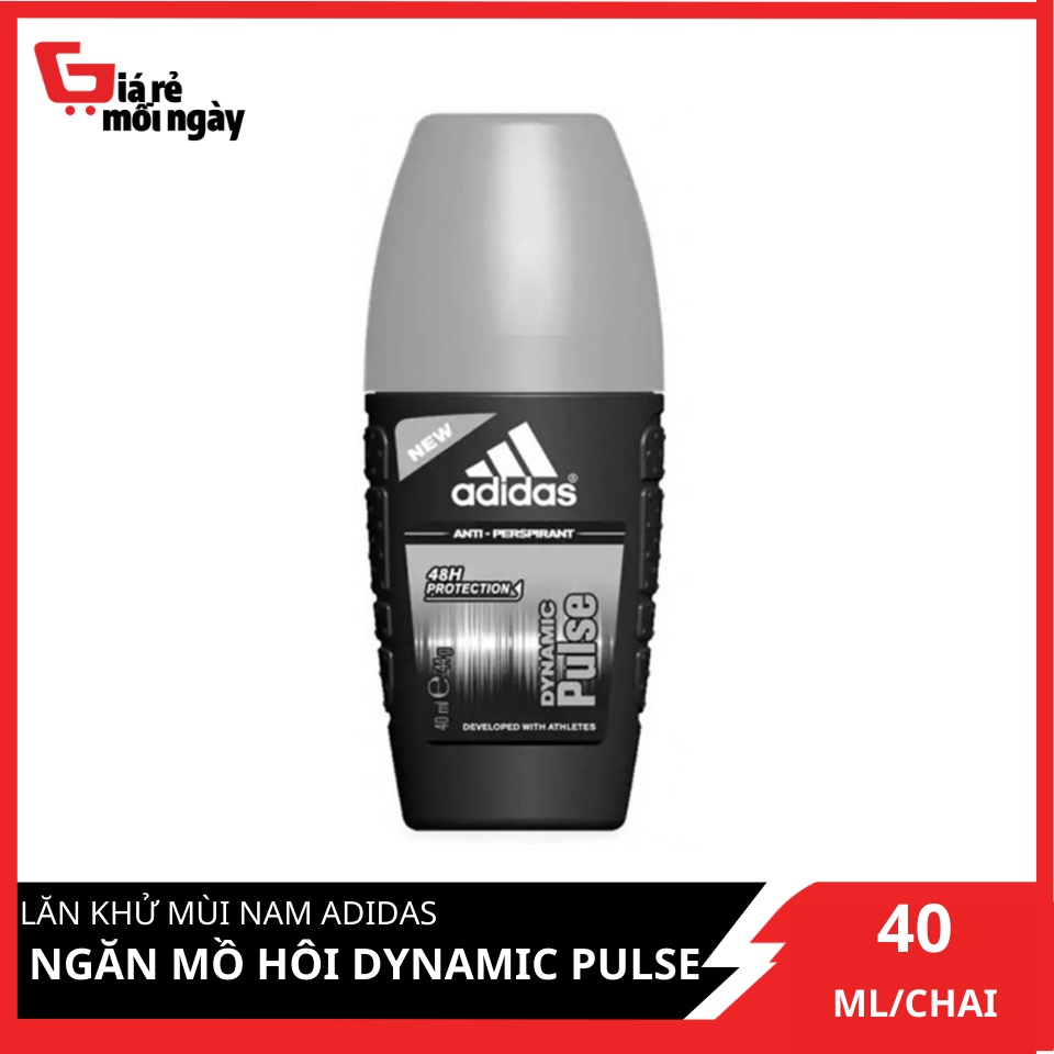 [Hàng nhập khẩu chính hãng] Lăn Khử Mùi Nam Adidas Ngăn Mồ Hôi Dynamic Pulse 40ml