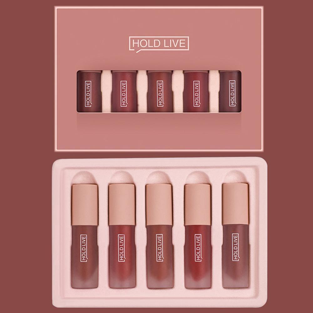 [Hàng mới về] Set 5 Son Bóng HOLDLIVE Chất Lì Lâu Trôi