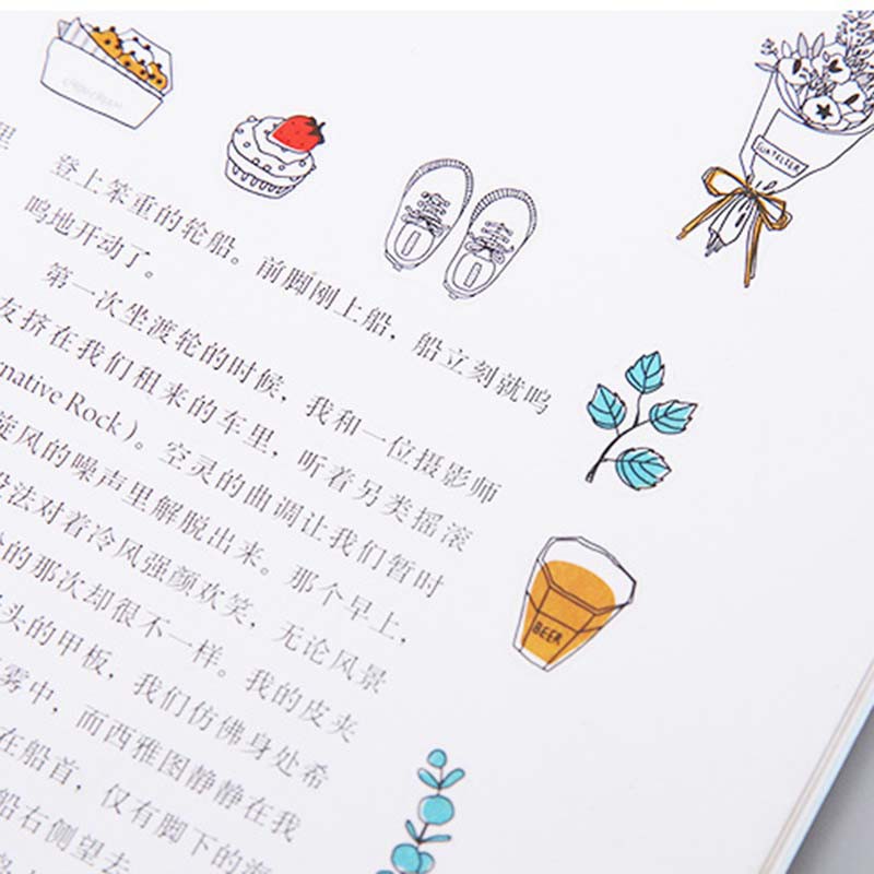 Set 6 tờ giấy dán trang trí dễ thương