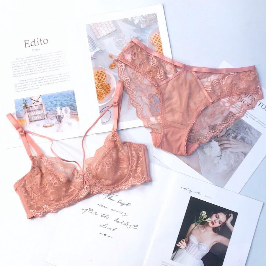 ĐỒ LÓT NỮ REN CÓ GỌNG KHÔNG ĐỆM/ DÂY CHÉO 9243 | BigBuy360 - bigbuy360.vn