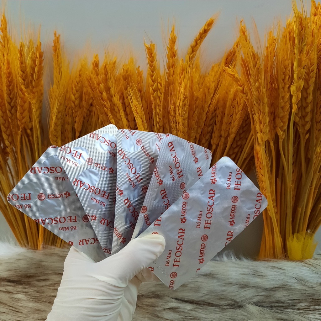 FE OSCAR, viên uống bổ máu, bổ sung sắt, acid folic, vitamin B12