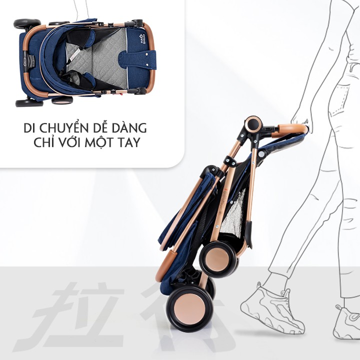 Xe Đẩy Cho Bé, Xe Đẩy Cao Cấp bảo Hành 12 Tháng, Tiện Lợi Cao Cấp Dễ Gấp Gọn