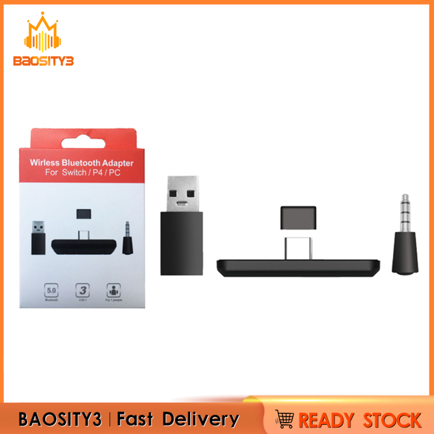 Bộ Chuyển Đổi Âm Thanh Bluetooth 5.0 Không Dây 2021 Cho Ps4 / Pc | BigBuy360 - bigbuy360.vn