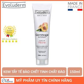 Kem tẩy tế bào chết evoluderm da mặt tinh chất đào pêche 150ml