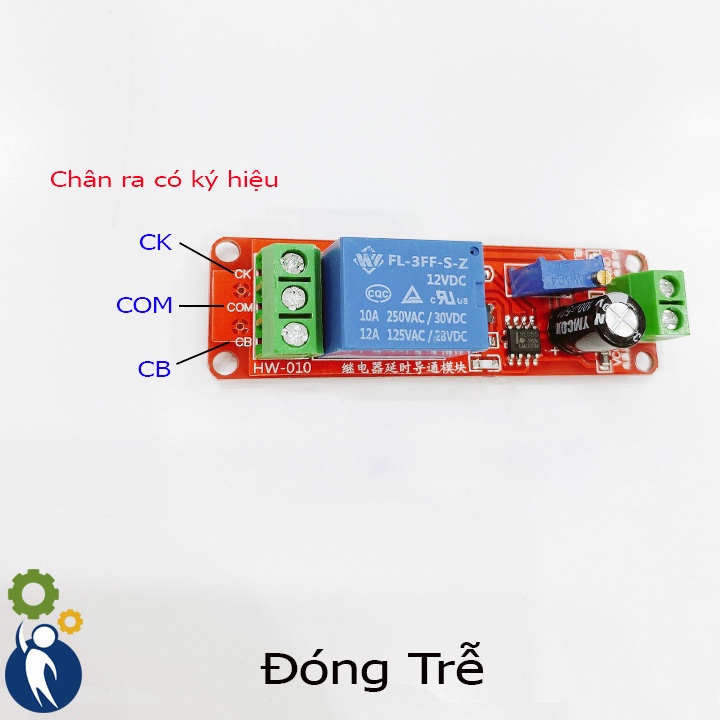 Mạch Tạo Thời Gian Trễ Đóng Ngắt Relay NE555 5V