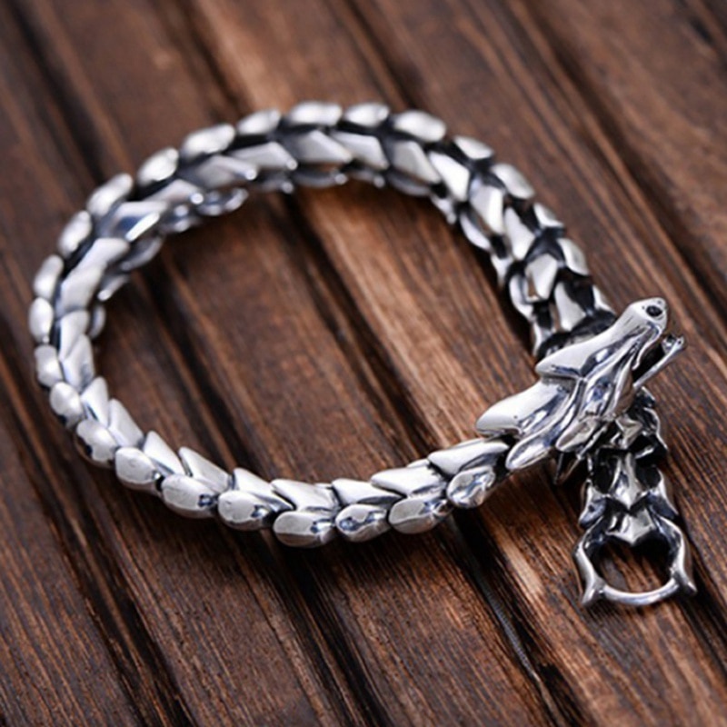 Vòng đeo tay bằng thép không gỉ 316L phong cách Viking cổ điển cho nam