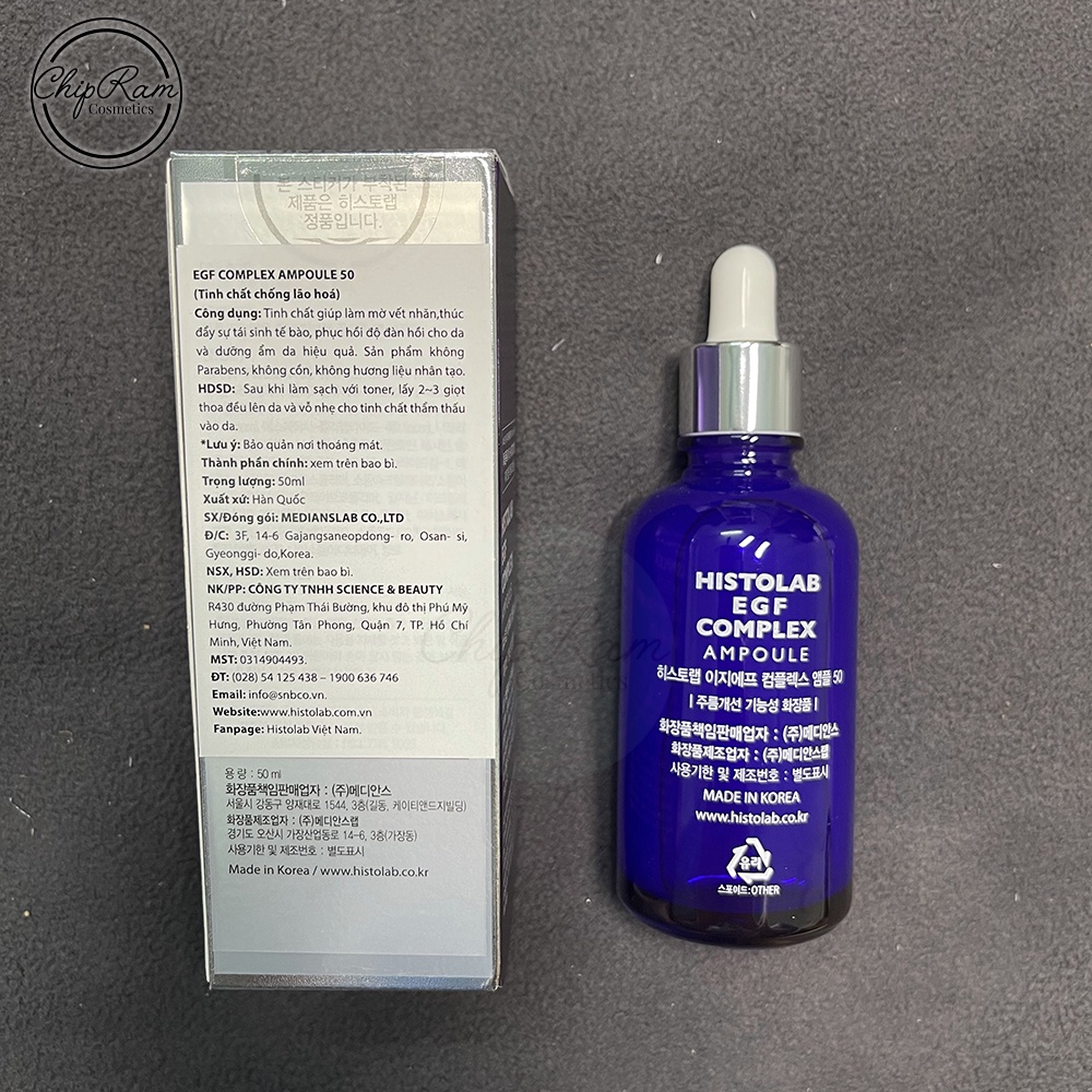 Tinh chất chống lão hoá Histolab 50% EGF Complex Ampoule Derma Science trẻ hóa 50ml