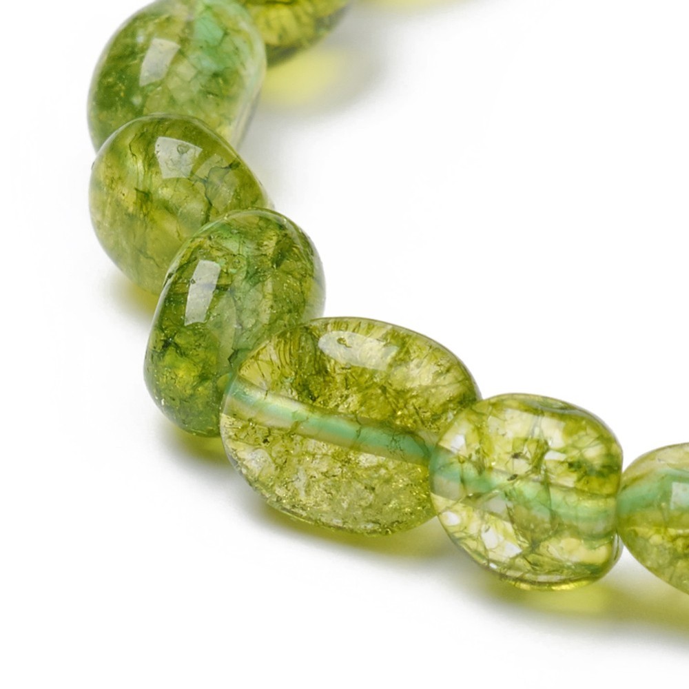 1 Vòng Tay Chuỗi Hạt Peridot Tự Nhiên 4.8~5.2Cm