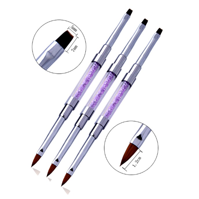 Cọ đắp hoa 2in1 (cọ bản, cọ đắp hoa) trang trí móng
