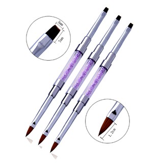 Cọ đắp hoa 2in1, CỌ BẢN CÁN GỖ (cọ đắp hoa, cọ bản) cán đá trang trí móng làm đẹp nail mi thời trang nữ  shop hnnail