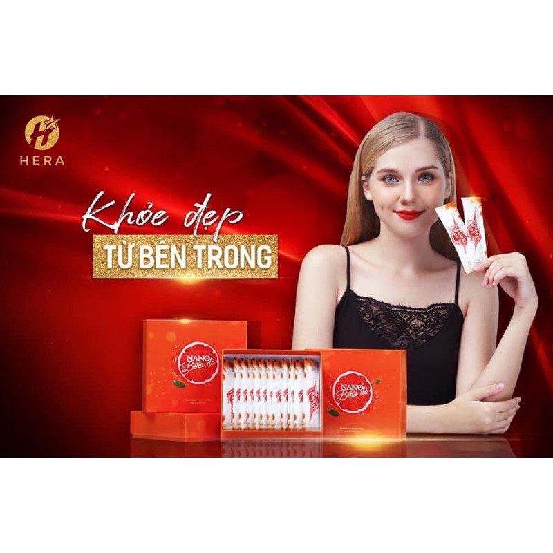 NƯỚC ÉP BƯỞI ĐỎ NANO CHUẨN CÔNG TY HERA ĐẸP DA GIỮ DÁNG
