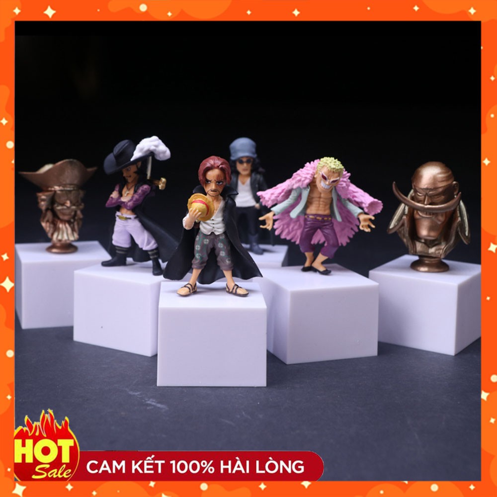 Mô hình one piece tứ hoàng và thất vũ hải Lemoshop cao 10cm , mô hình anime trang trí sưu tập