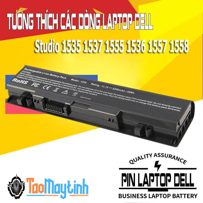 Pin Laptop Dell Studio 1535 1537 1555 1536 1557 1558