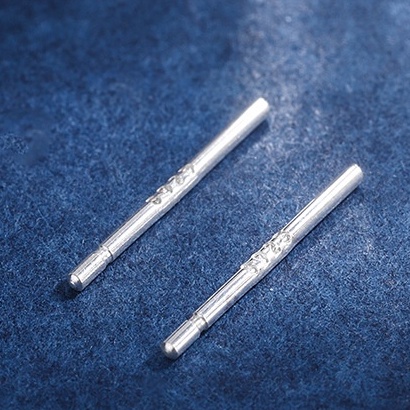 Bông tai bạc S925 JIUDUOLAN chữ cái đơn giản thanh lịch không gây dị ứng cho nữ