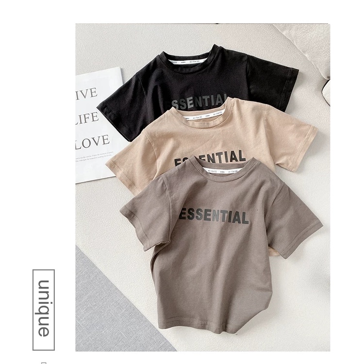 Áo phông cho bé trai gái, Chất liệu cotton Hàn, may tổ ong thoáng mát, form dáng unisex 5 màu cực xinh
