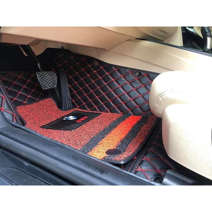 Thảm lót sàn 6D da Cacbon cao cấp cho xe BMV 320, BMW X2, BMW X3, BMW X4
